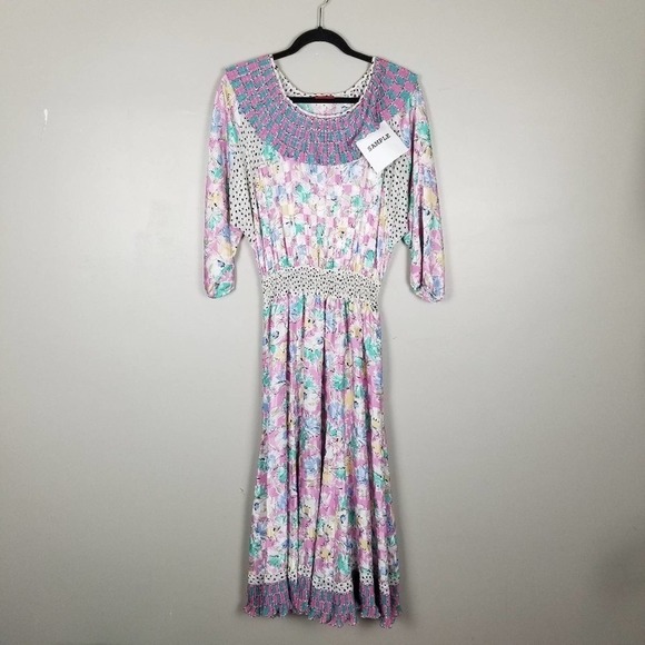 Lachine vintage midi dress, size M - Picture 1 of 7